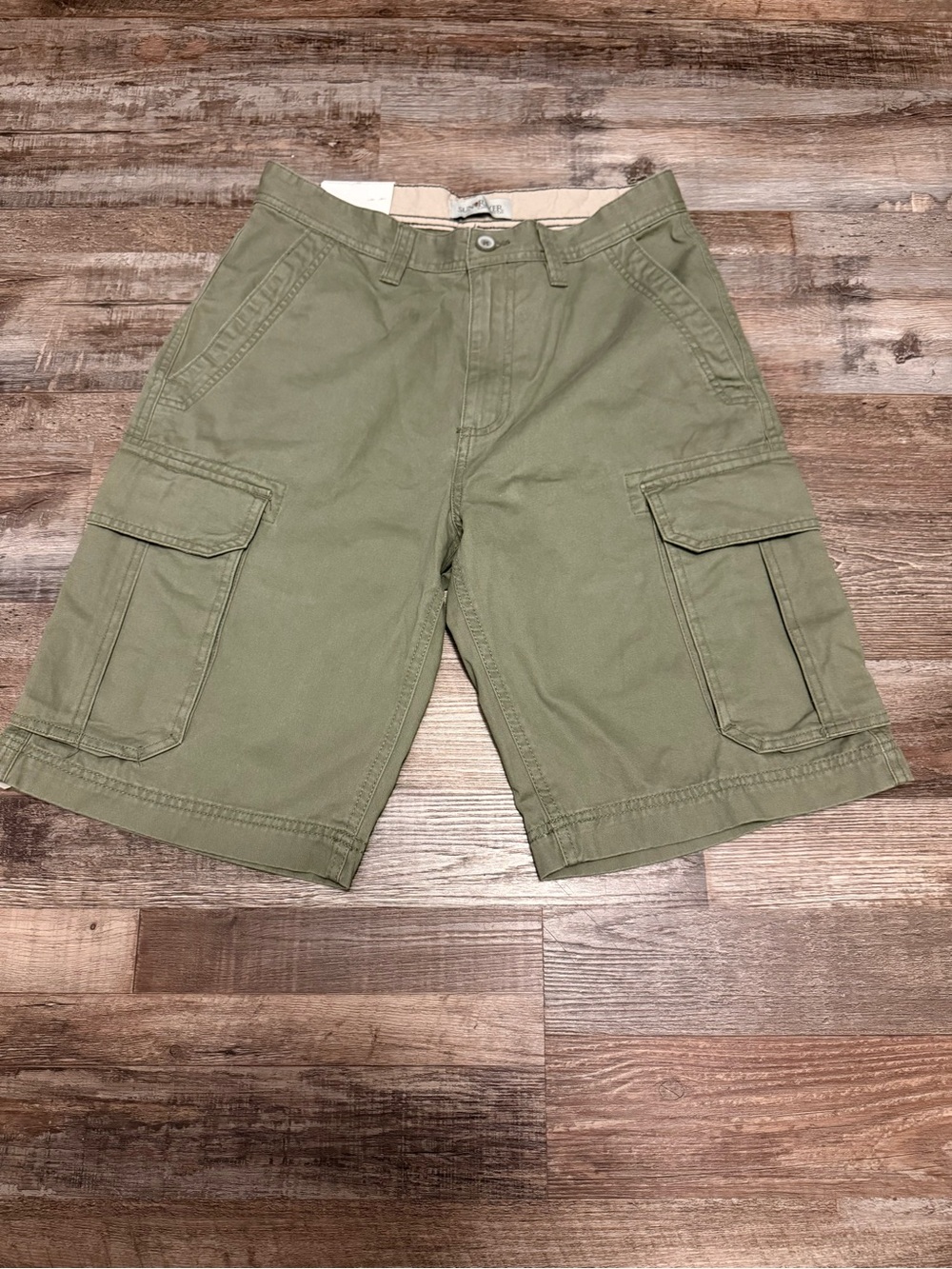 Sun River Men's Olive Cargo Shorts with Utility Pockets NWT Size 30